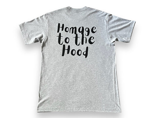 Grey “Homage to the Hood” tee