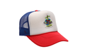 Red/Wht/Blu Six & 75 Trucker Hat