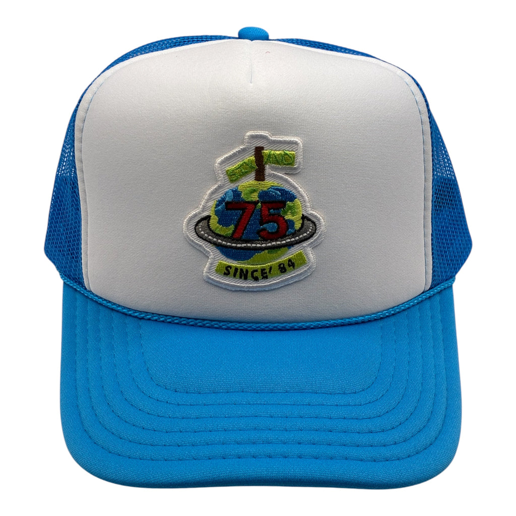 Lions Blue/White Six & 75 Trucker Hat