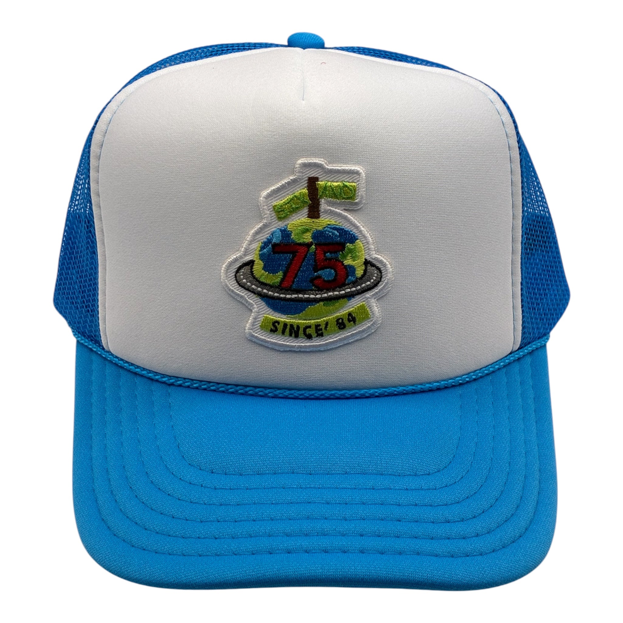 Lions Blue/White Six & 75 Trucker Hat