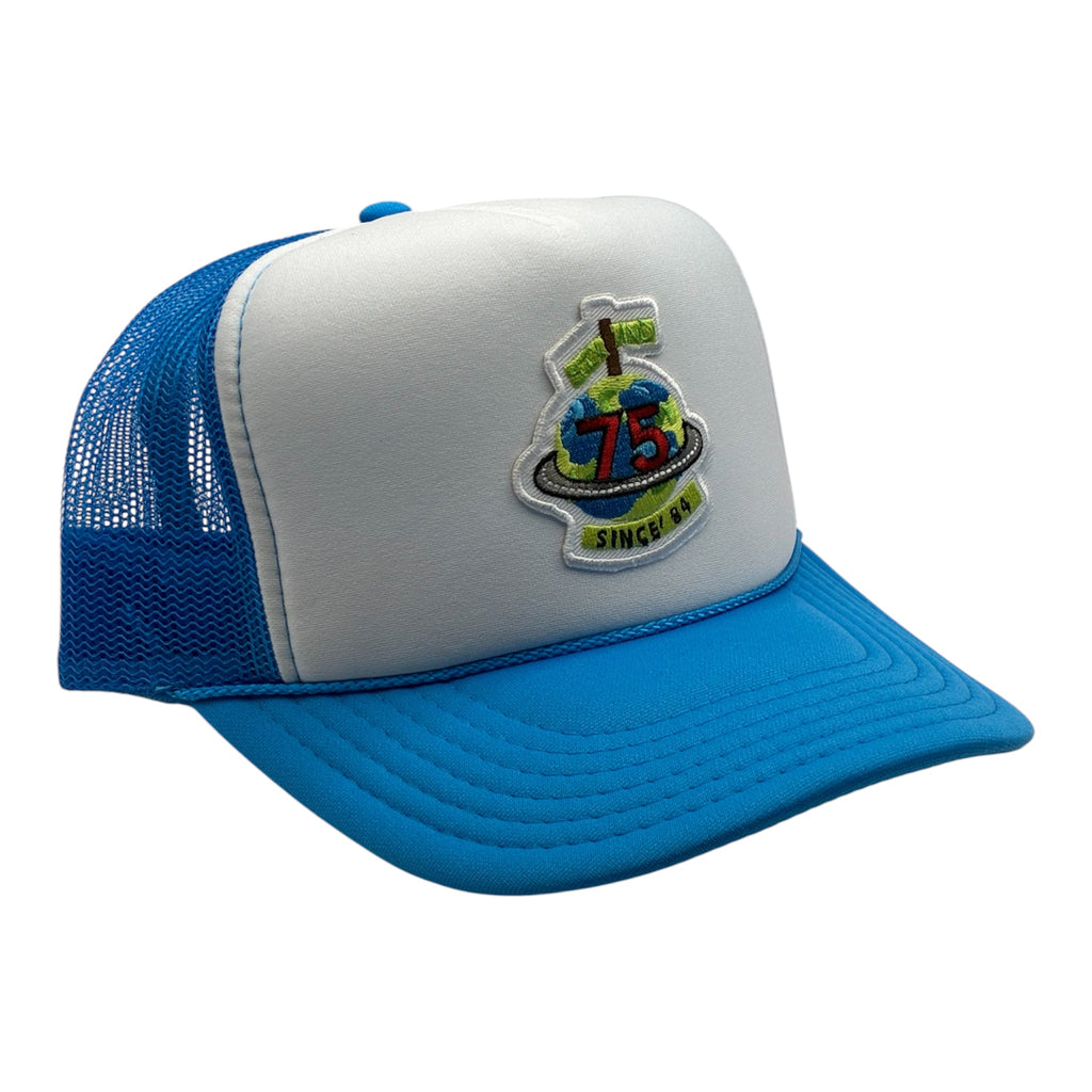 Lions Blue/White Six & 75 Trucker Hat