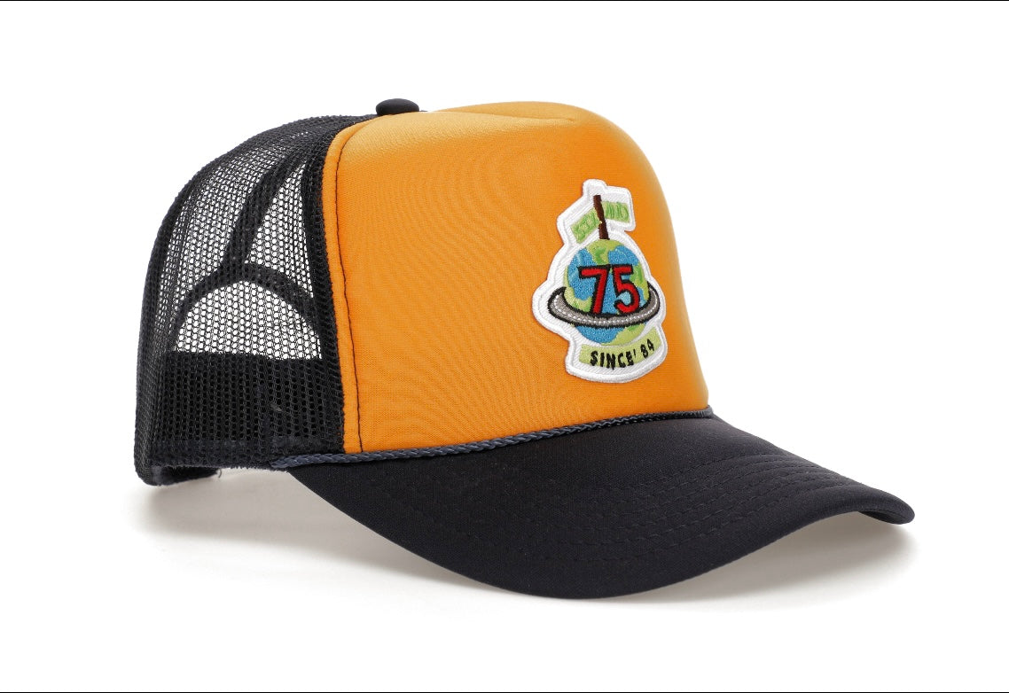 Navy/Maize Six & 75 Trucker Hat