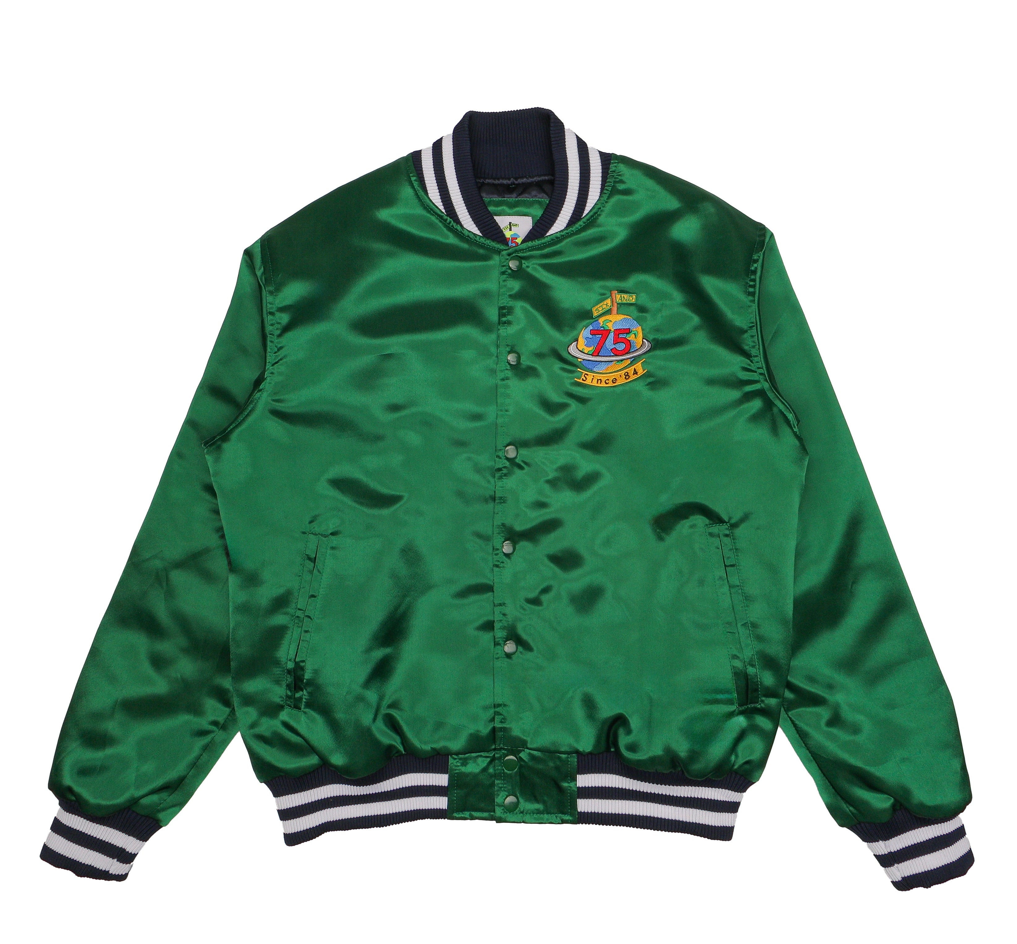 “Homage to the Hood” satin bomber