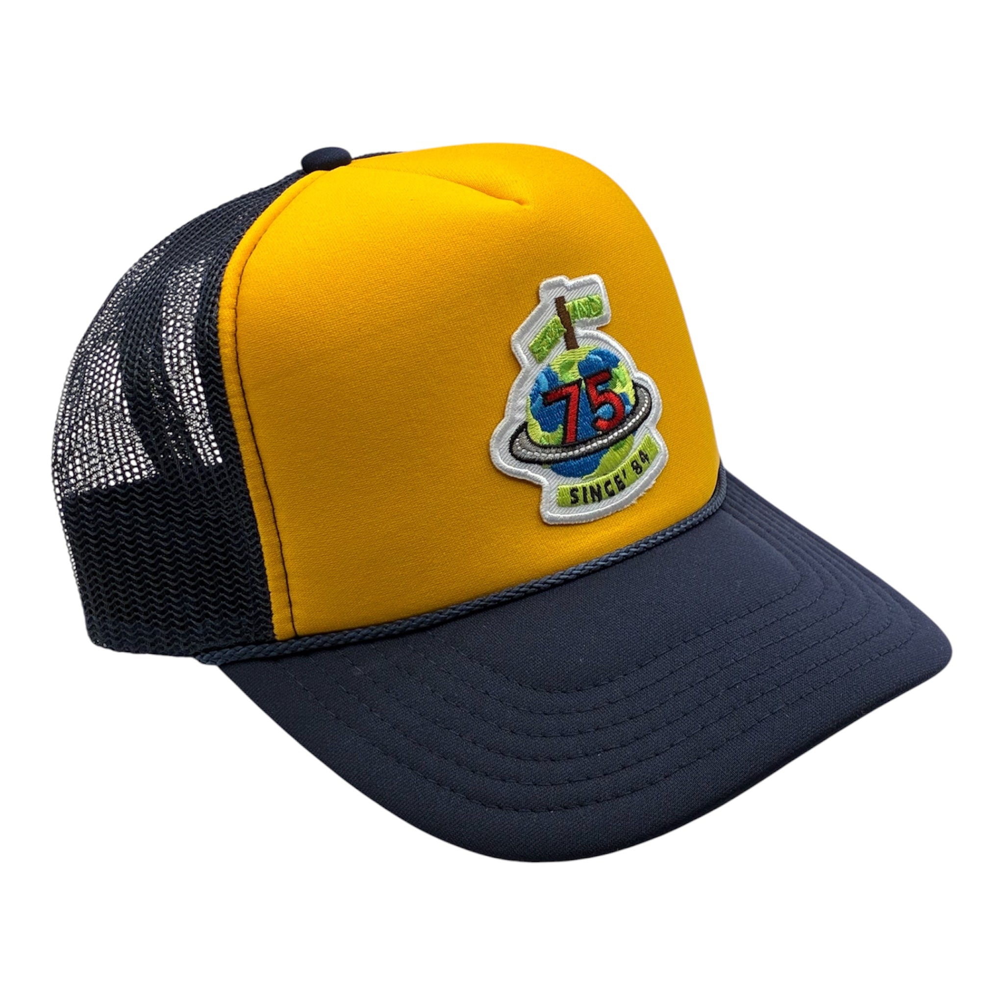 Navy/Maize Six & 75 Trucker Hat