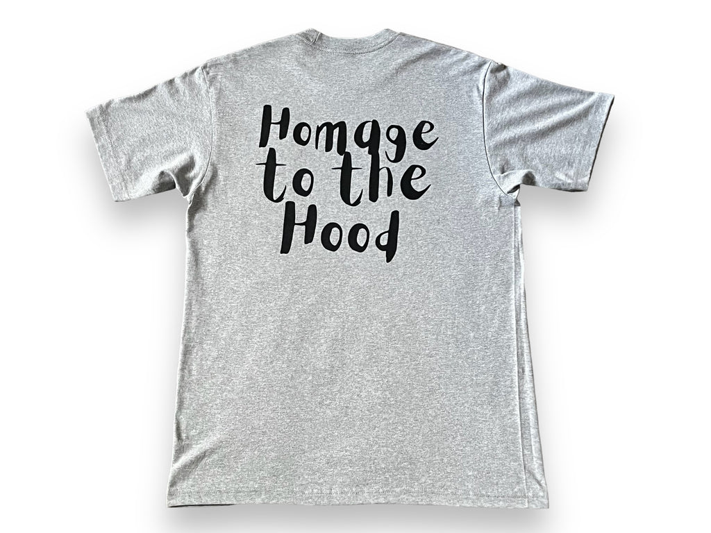 Grey “Homage to the Hood” tee