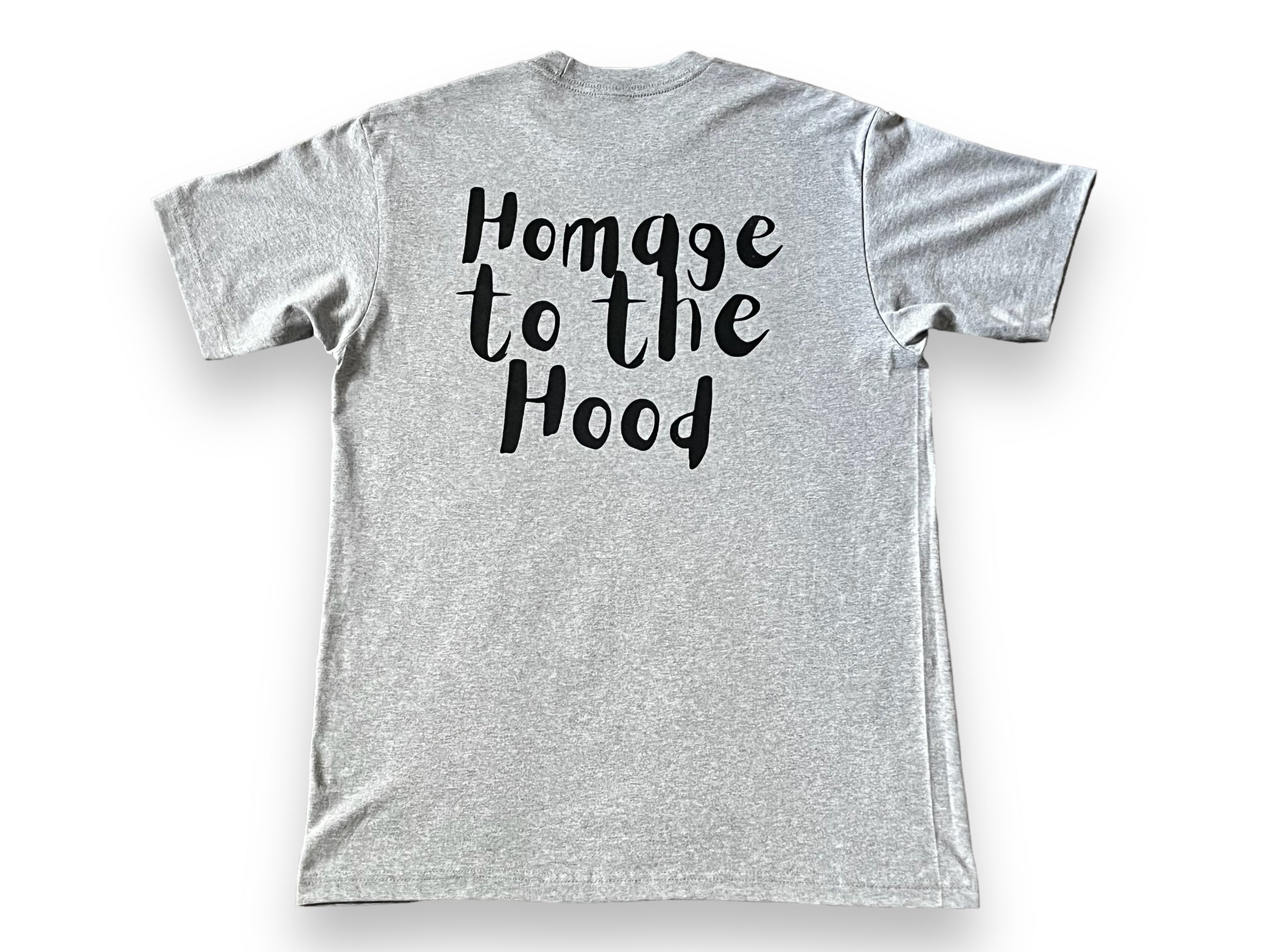 Grey “Homage to the Hood” tee