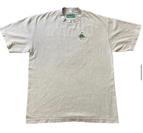 Ice Grey “Homage to the Hood” puff-tee